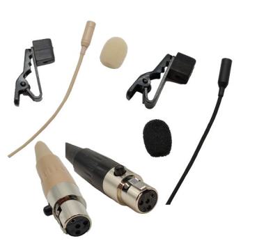 Lavalier Mikrofon - Bodymic - beige German Acoustics TL 104 MI mit Transport/Aufbewahrungsbox